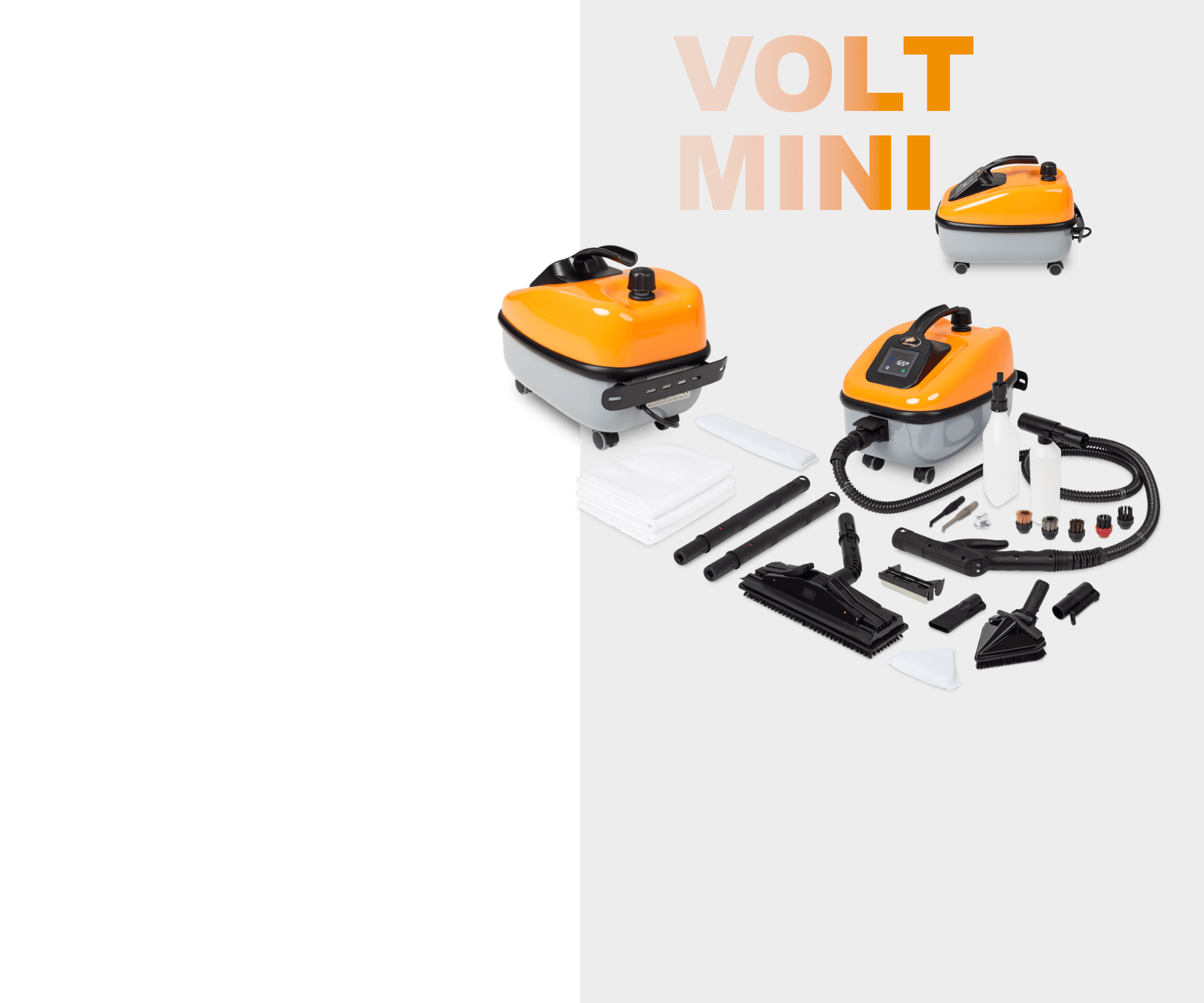 Portable mini steam cleaner Portable mini steamer for cleaning Fortador Volt Mini